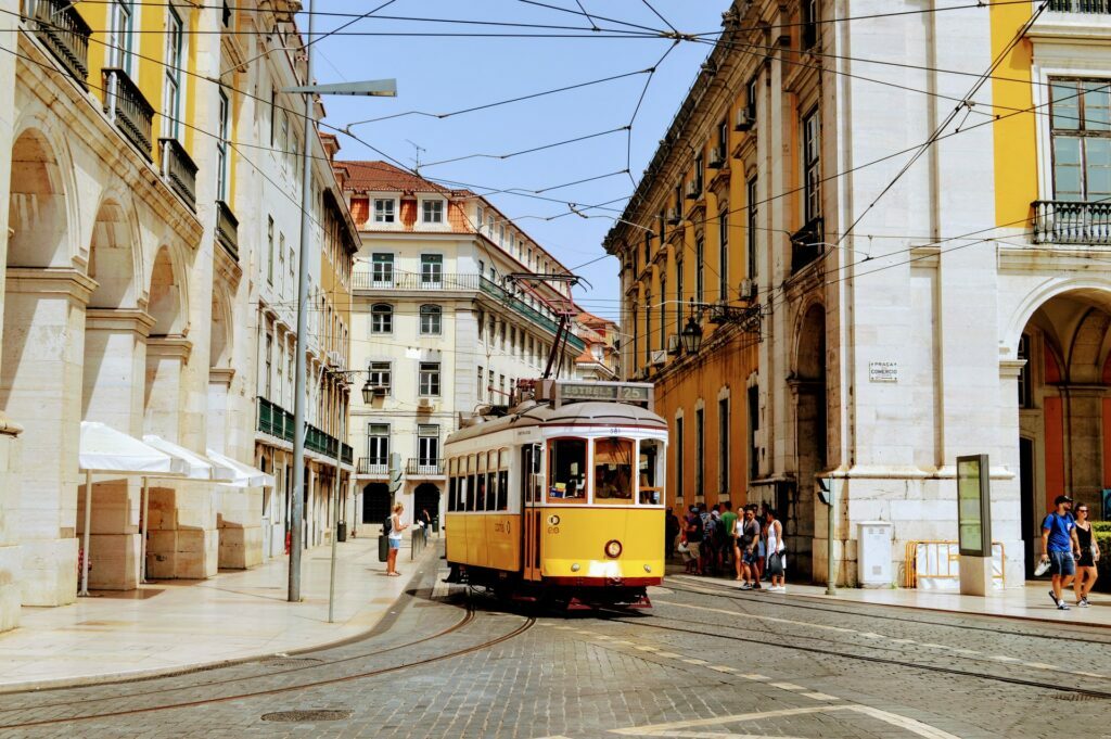 tram in lisbon